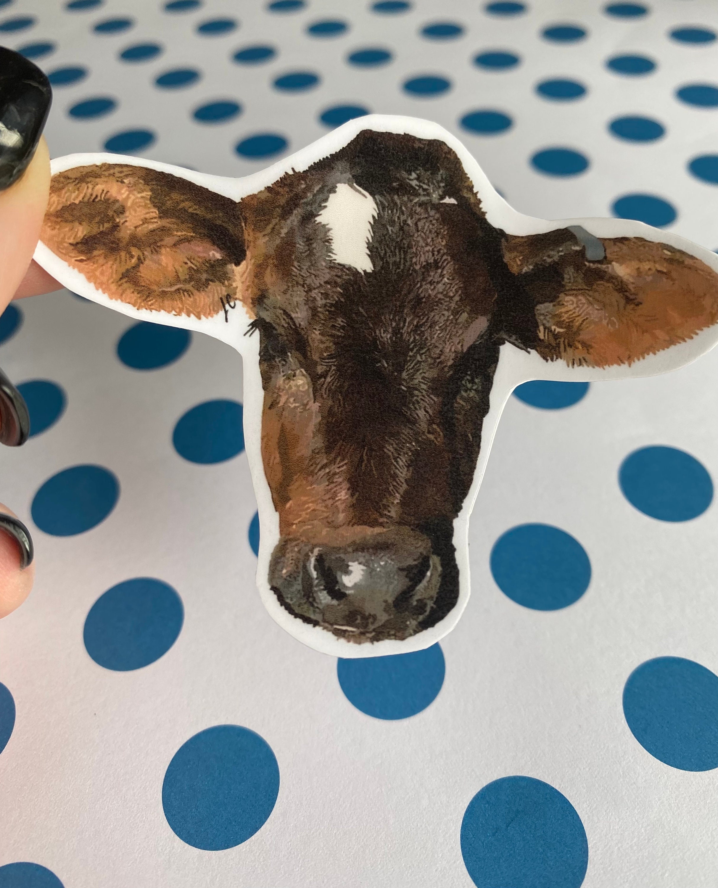 Cow Sticker Pack, Three Sticker Pack, Decal, Sticker for Water Bottles ...