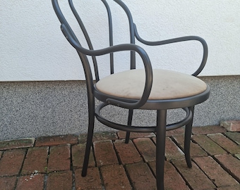 Vintage Thonet Style  Bentwood Chair | Florijan Bobic Yugoslavia | New Reupholsterey | Mid Century Chair