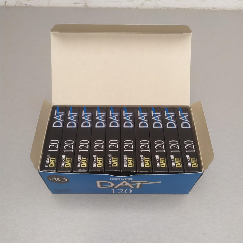 10 X MAXELL DAT 120 min DM120 Ceramic Armour Metal Digital Audio Tape image 3