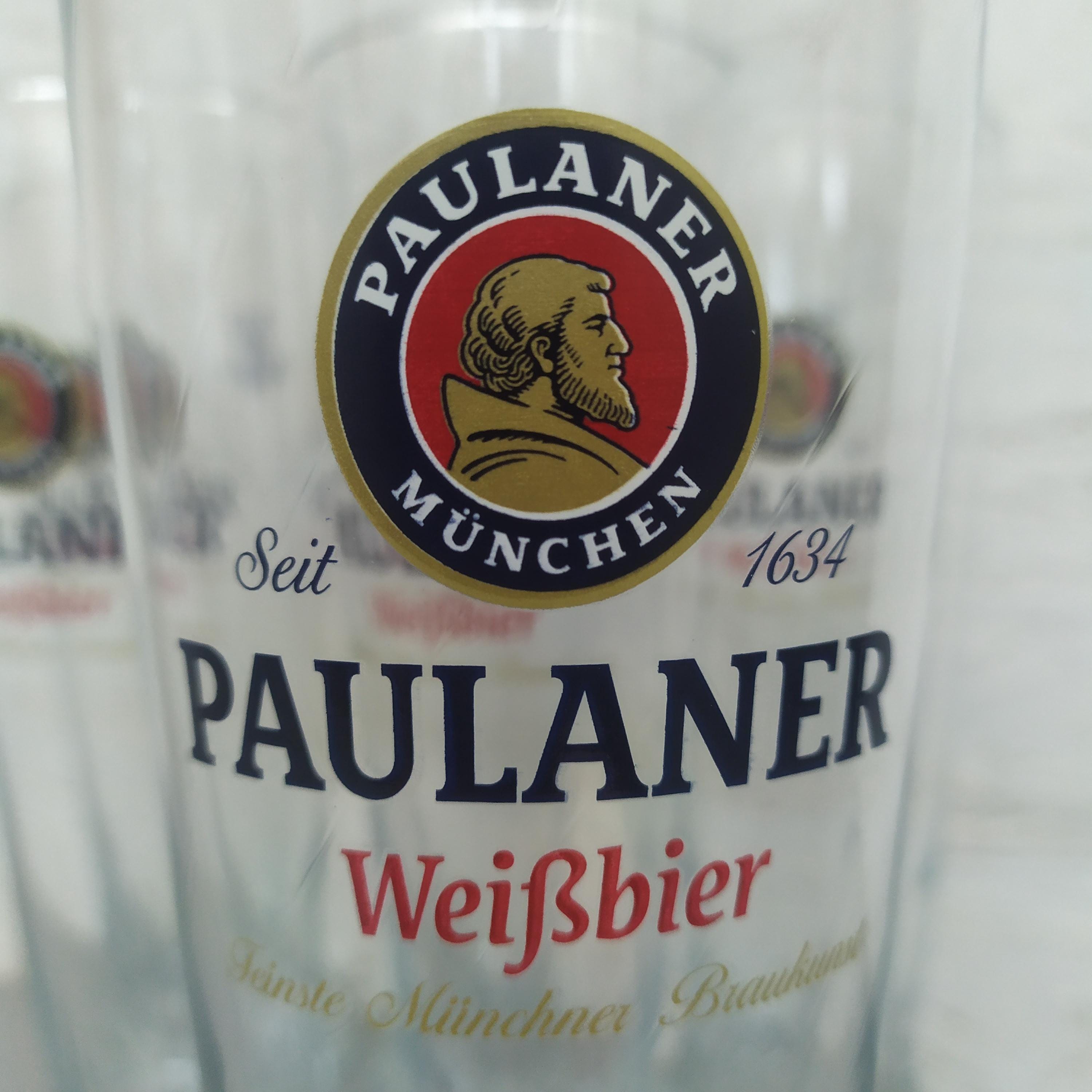 Verre à Bière Paulaner 0,5L – FC Bayern Munich 2005 (rare, Excellent état)