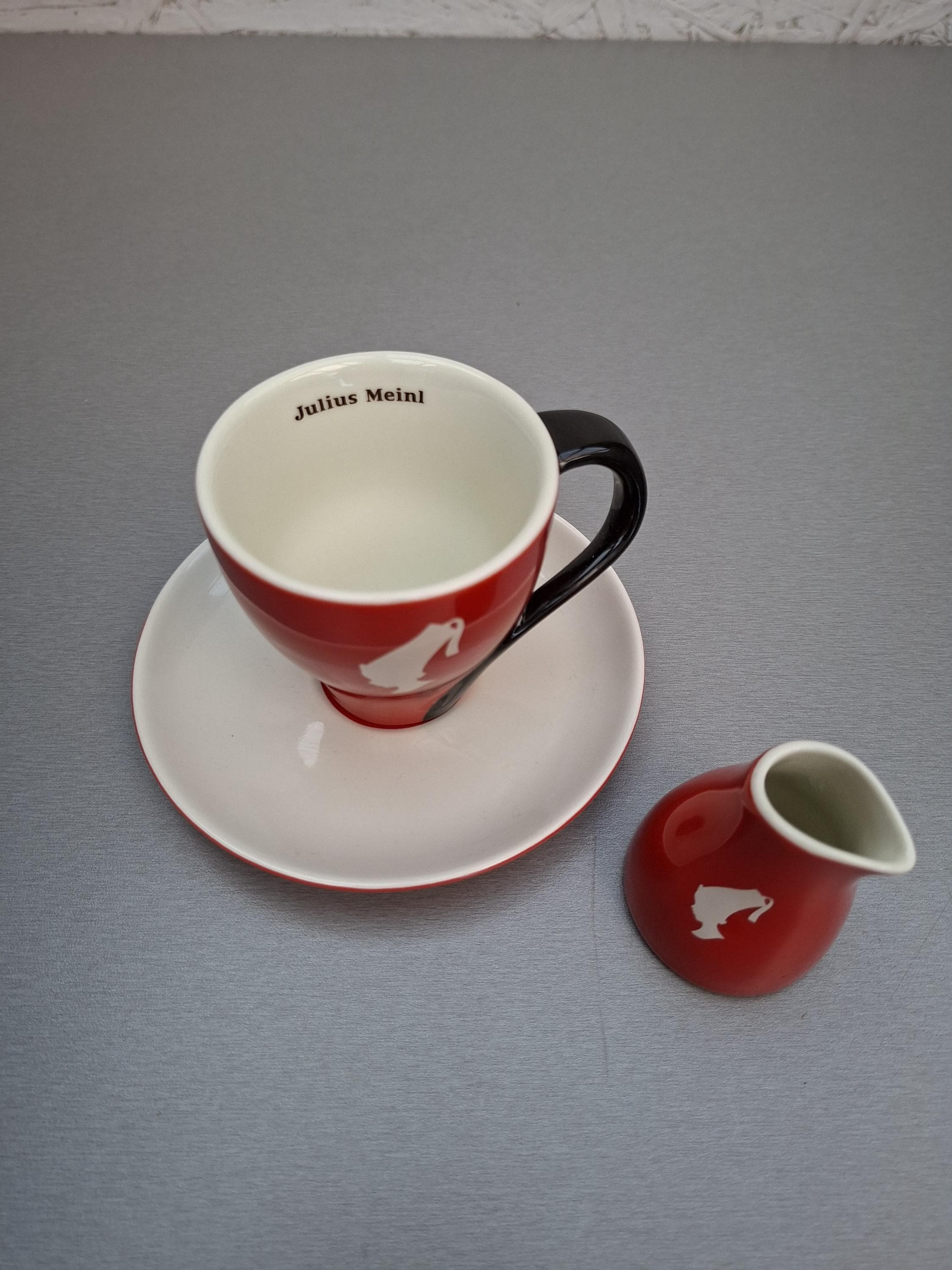 ユリウス・マインル ダブルエスプレッソコーヒーカップ＆クリーマー