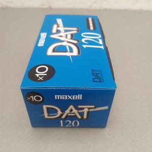 10 X MAXELL DAT 120 min DM120 Ceramic Armour Metal Digital Audio Tape image 2