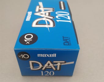 5x Maxell DM 120 - DAT, Digital Audio Tape, New & Sealed, Made in Japan