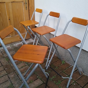 Vintage IKEA Deniss stool, kitchen counter stool, folding chair