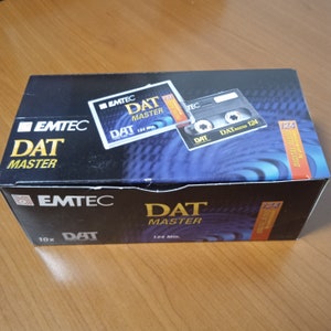 10 X EMTEC DAT Master 124 min digital audio for professionals