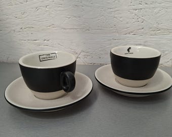 Julius Meinl Cappuccino Cup Set – 2 Cups & Saucers – 165 ml – Austrian Coffeehouse