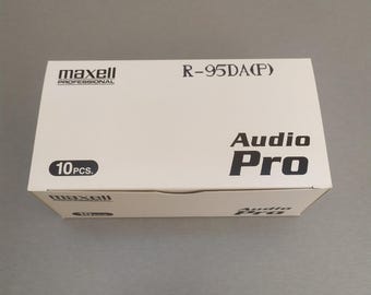 Maxell DAT Tape 10-Pack: 95 Min NOS Pro Audio Cassettes, 1990s Vintage