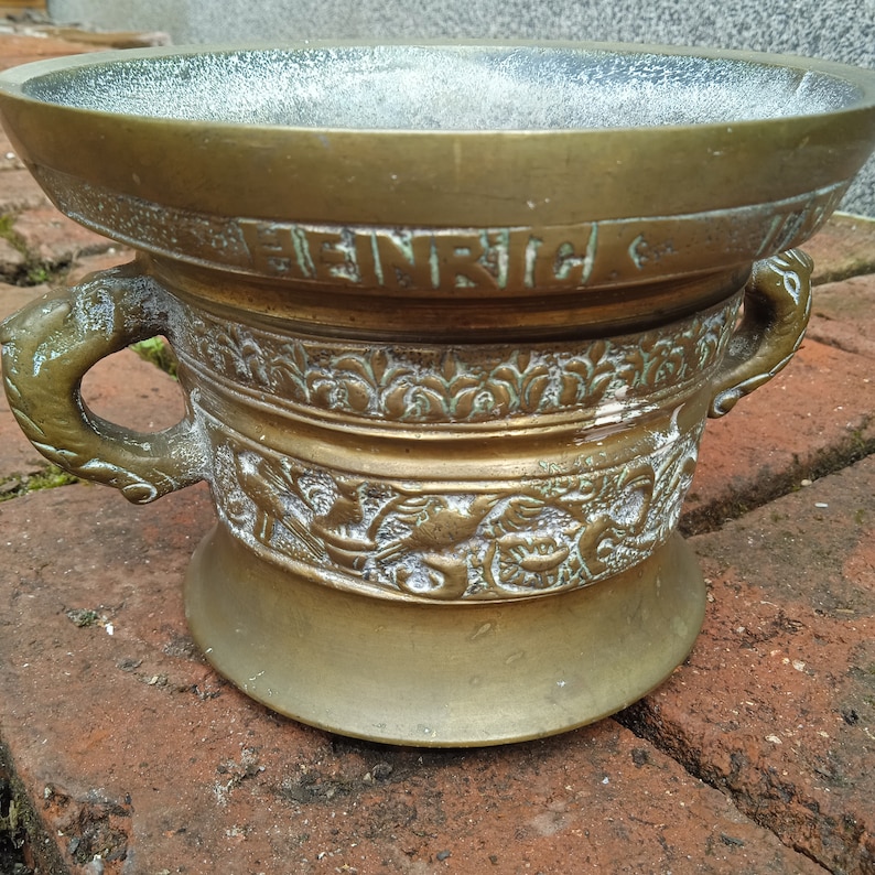Dutch Bronze Mortar, Heinrick Ter Horst Me Fecit Anno 1607 - Etsy