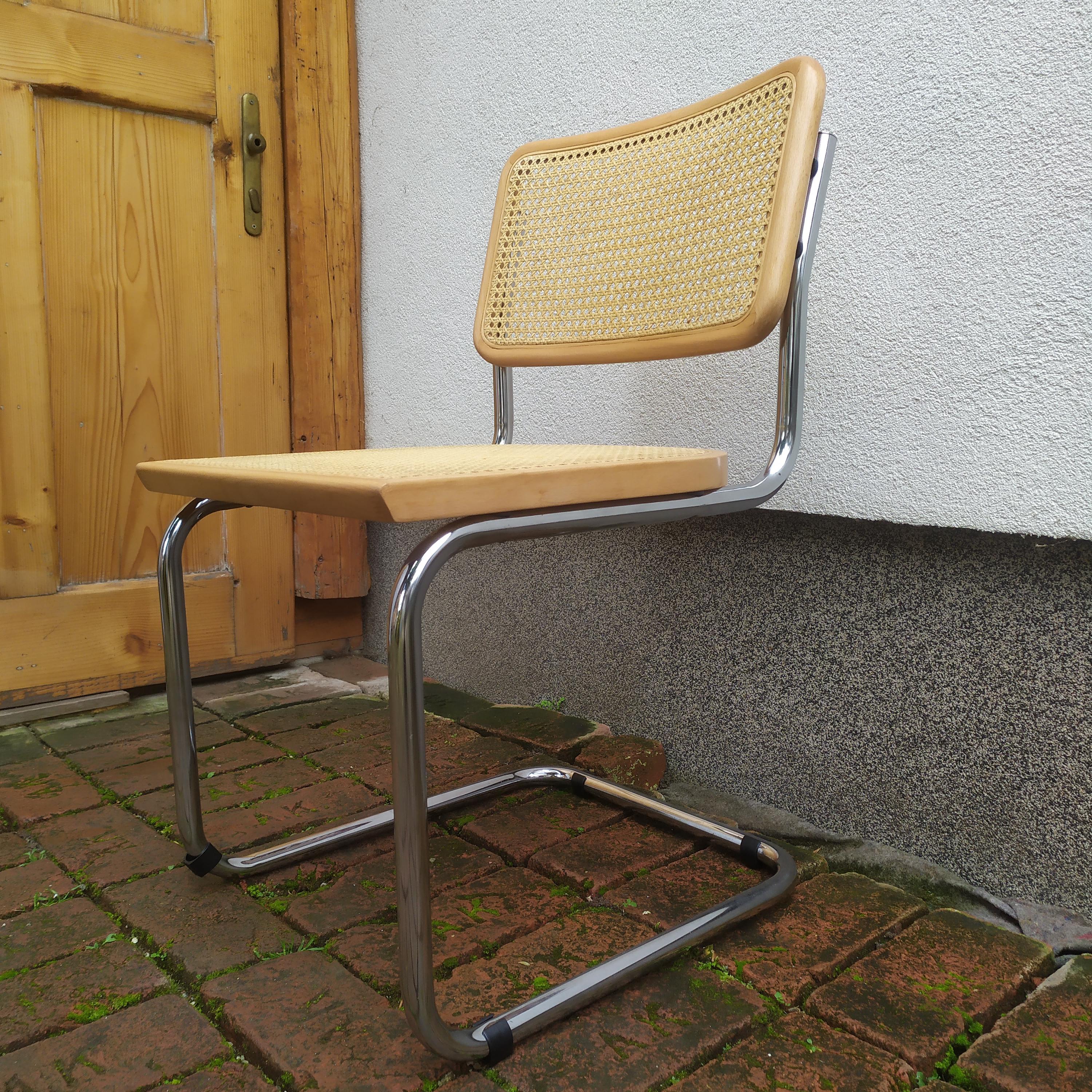 Vintage Cesca Cantilever Chair, Marcel Breuer B32 Design, Thonet