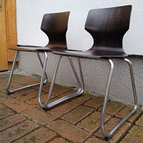 Vintage Pagholz Children's Chairs: Bauhaus Chrome Tubular Steel, Set of 2