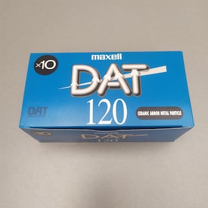 10 X MAXELL DAT 120 min DM120 Keramik Rüstung Metall Digitales Tonband