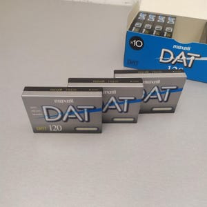 10 X MAXELL DAT 120 min DM120 Ceramic Armour Metal Digital Audio Tape image 10