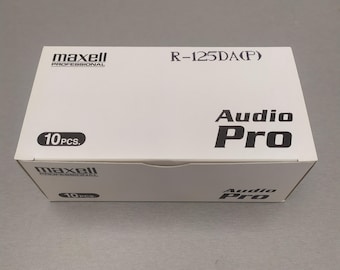 10 fitas cassete Maxell DAT de 125 min Audio Pro