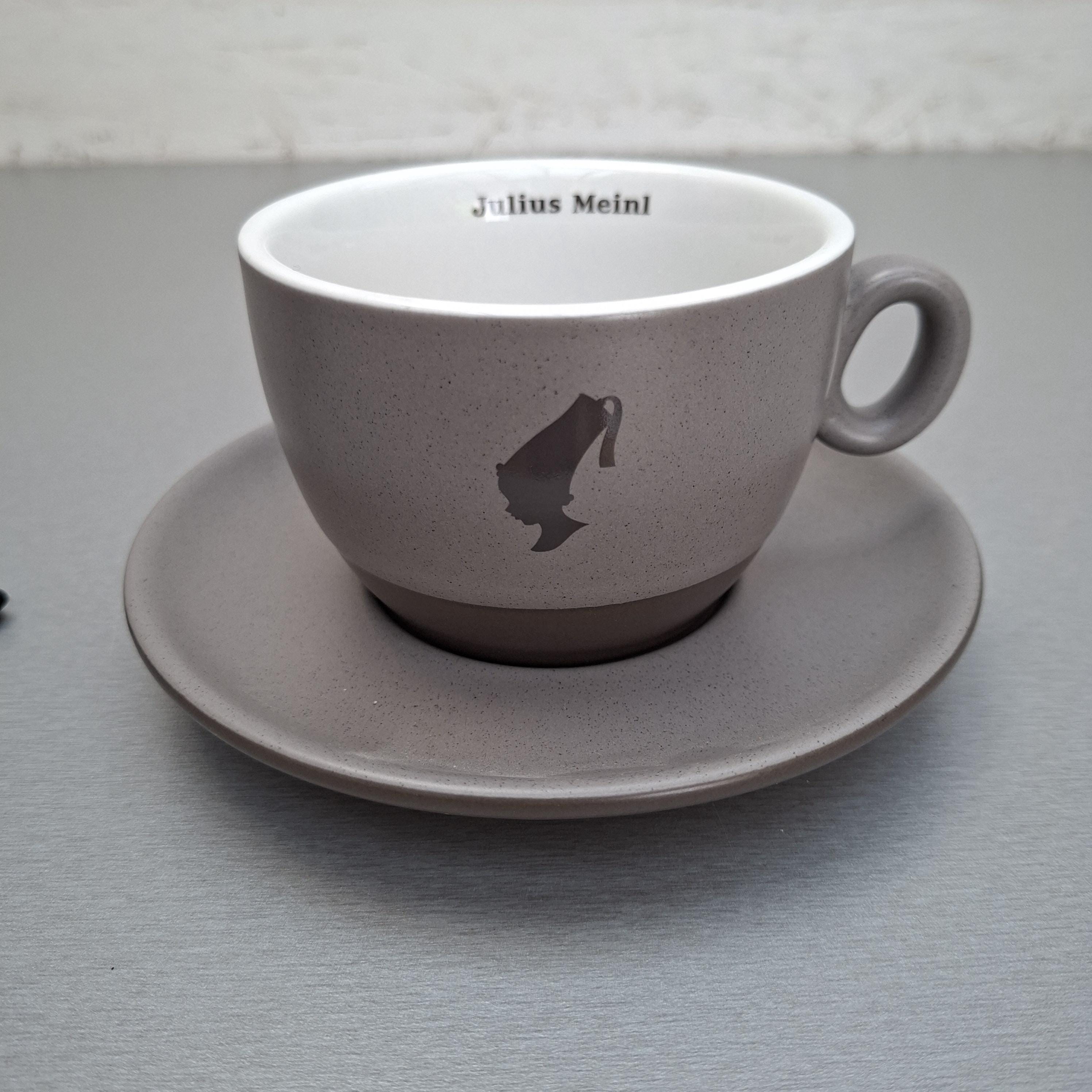 Vintage Julius Meinl Graue Jumbo Kaffeetasse - Österreichisches Kaffeehaus - 250 ml