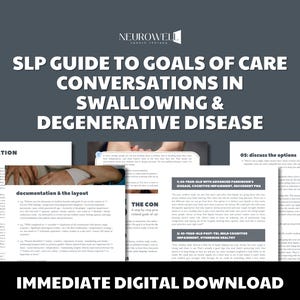 SLP Guide to Goals of Care Conversations in Swallowing & Degenerative Disease | Speech Therapy MedSLP Resources | Palliative Care Hospice