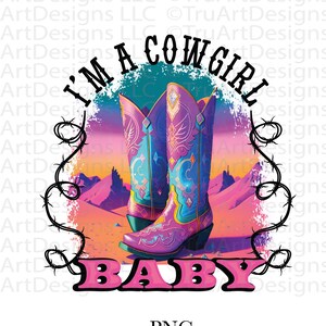 I'm a cowgirl Baby PNG, Western girl PNG, Loves Horses Sublimation Designs, horse girl PNG, Western Sublimation, cowgirl horse tshirt
