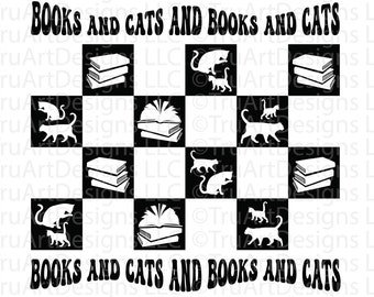 Katzen svg, Katzen und Bücher png, Buchliebhaber svg, Katzenliebhaber png, süßes Shirt svg, Katzenmama Shirt svg, bibliophile svg, lustige Katze und Buch-Shirt