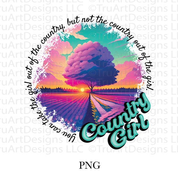 Country girl PNG, Western girl PNG, Country places Sublimation Designs, small town PNG, Western Sublimation, Png Clipart, Country girls