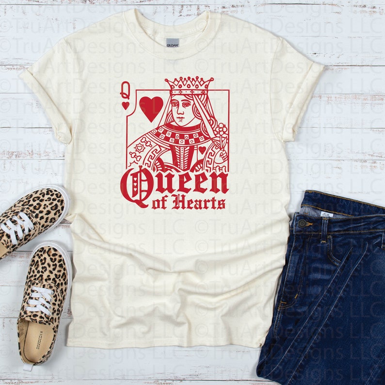 Queen of Hearts Svg Queen Png Valentine’s Day Svg Queen - Etsy