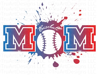 Baseball Mom png, Sports Mom design, PNG for Sublimation, Splatter and Grunge, Baseball Mom svg, trendy sports mom tshirt art, mom baseball