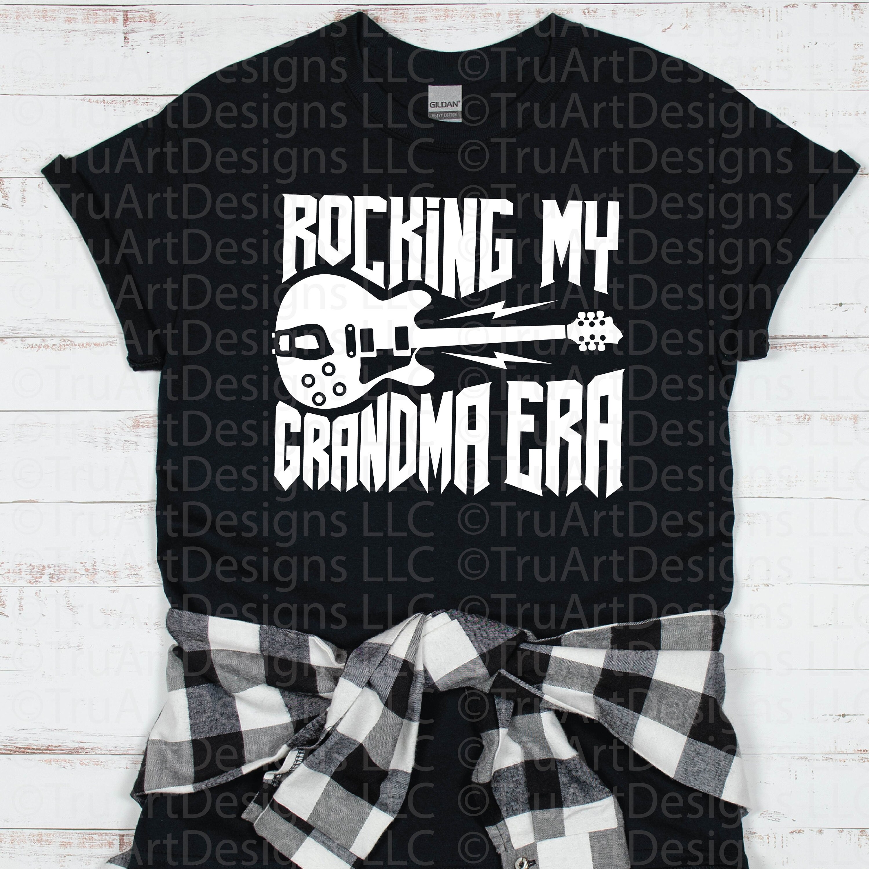 Grandma Era SVG, Rocking My Grandma Era PNG, Rock and Roll Grandma ...