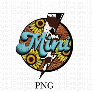 Western mini png sublimation, Country girl png, mini cowgirl sublimation, rock mini png, cowhide lightning mini, little country girl png