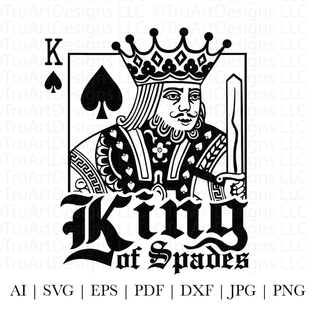 King Png, King of Spades Svg, King Png, Playing Card Svg, King of
