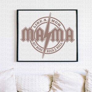 Mama Svg, Rock and Roll MAMA Design, Mother's Day Tshirt PNG, Best Mom ...
