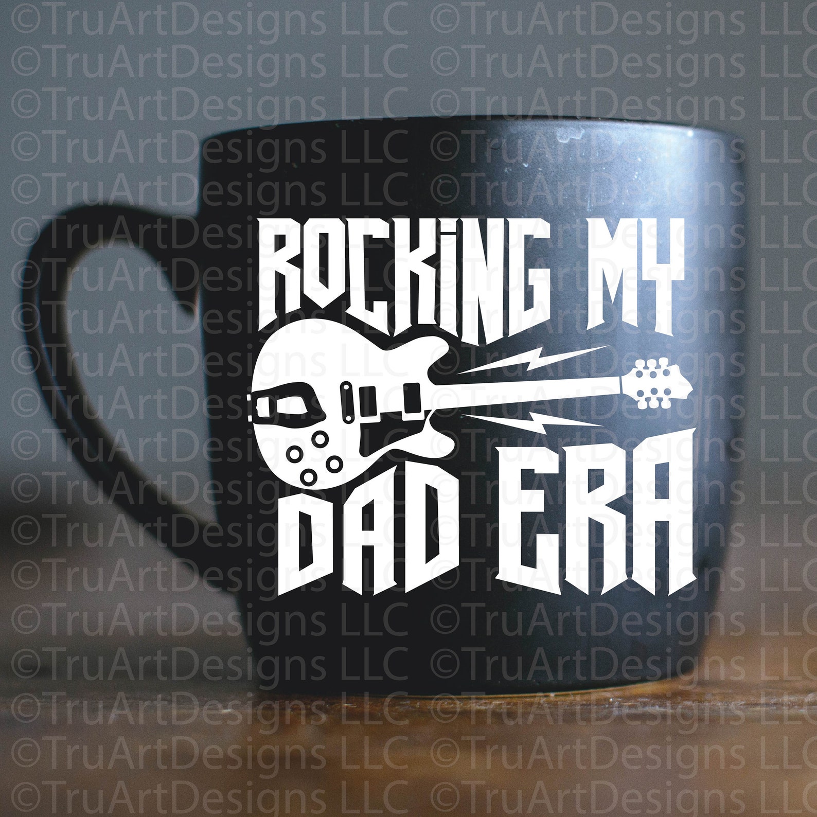 Dad Rocking Manger Dad Era SVG, Rocking My Dad Era PNG, Rock and Roll Dad PNG, Rock Guitar ...