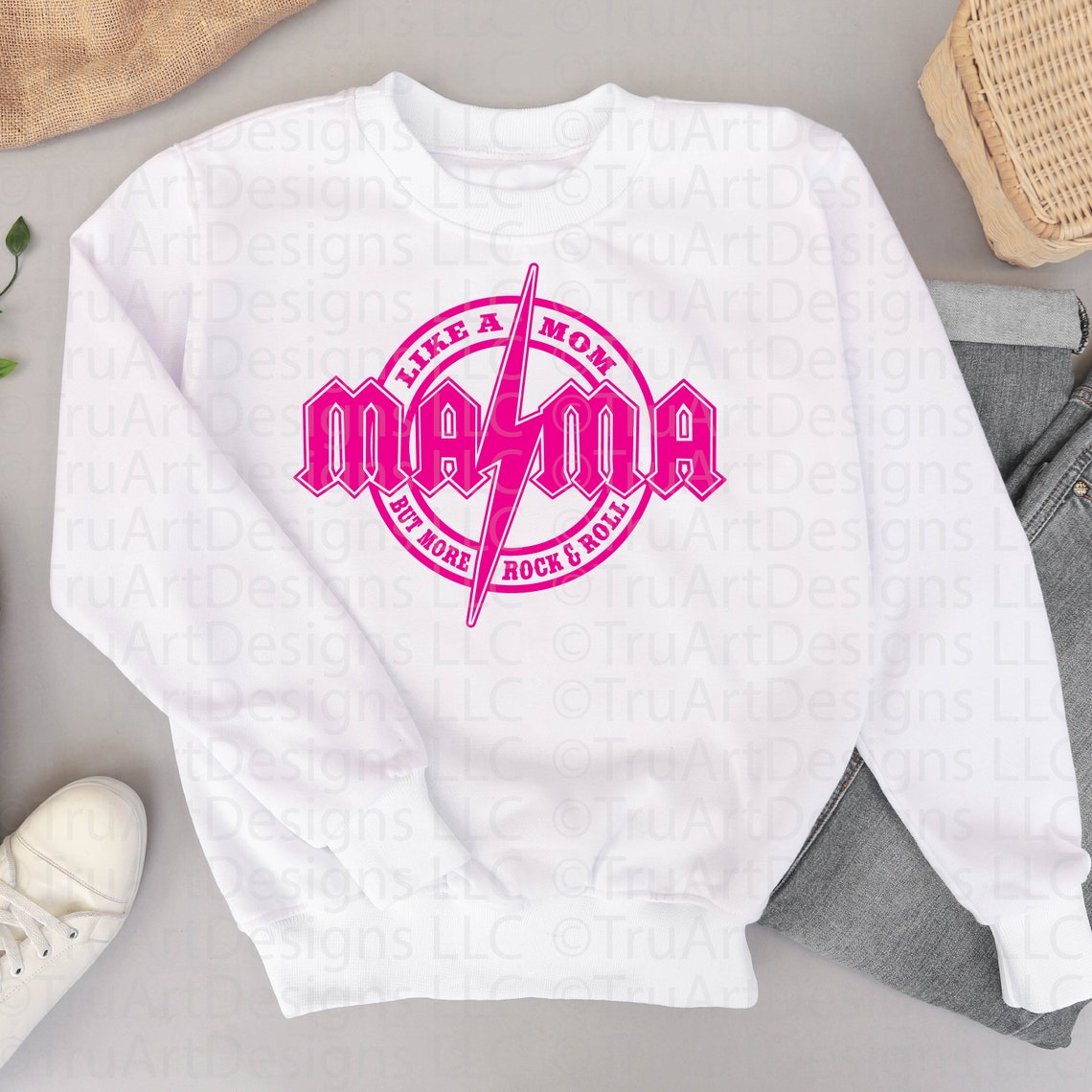 Mama Svg, Rock and Roll MAMA Design, Mother's Day Tshirt PNG, Best Mom ...