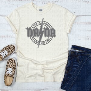 Rock and Roll Nana Svg, Nana Design, Mother's Day Tshirt PNG, Best ...