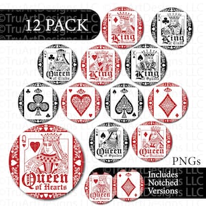 Lot de motifs sublimation de dessous de verre en voiture, lot de cartes à jouer par sublimation, lot de 12 motifs roi et reine, porte-clés pour couples, assainisseur d'air