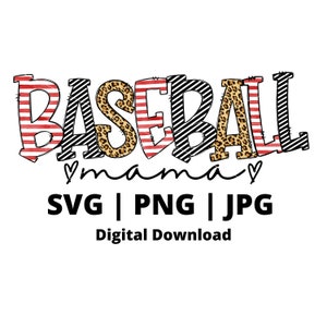 Baseball Mama Leopard SVG Baseball Mom svg Baseball Mama PNG Cheetah Baseball Mo Digital File Baseball Leopard svg Baseball Mama T-Shirt Mom