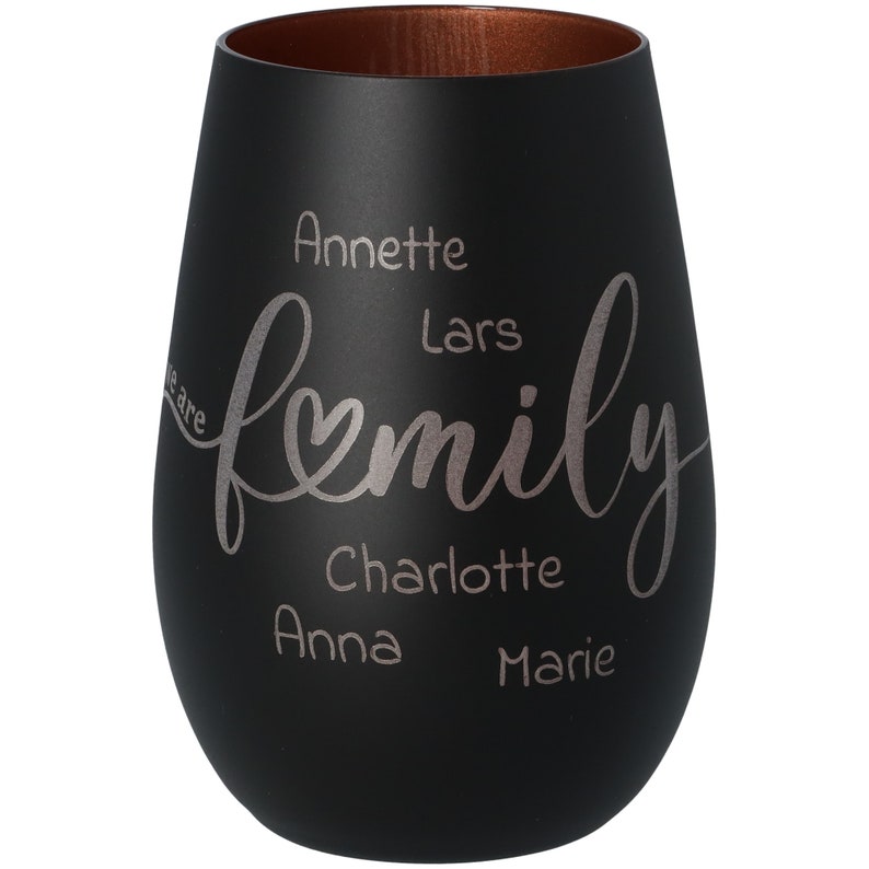 Lantern We Are Family Up to 12 individual names Different colors image 4