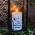 LED candle | Memorial candle | Forever in my/our heart | Remembrance | Outdoor candle | Personalized grave candle