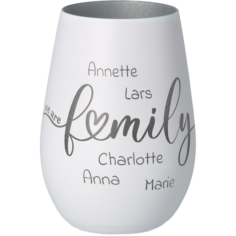 Lantern We Are Family Up to 12 individual names Different colors image 3