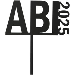 Cake Topper | ABI 2025 | Abitur | Schwarz