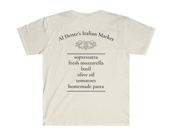 Al Dente's Italian Market Tshirt, Funny Shirt, Italian Funny Shirt, Italian shirt, Italian American tshirt, Funny tshirt, Italian gift