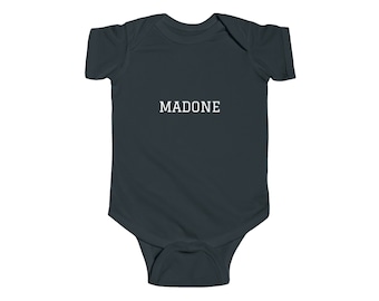 Italian Madone Baby Onesie, Adorable Italy Humor Infant Bodysuit, Novelty Italian Language Baby Shower Gift