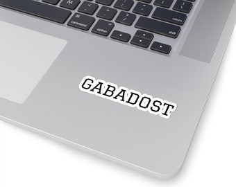 Gabadost Italian Sticker, Kiss-Cut Sticker, Funny Sticker, Laptop Sticker, Tumbler Sticker, Water Bottle Sticker, Italian Decal