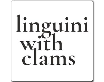 Linguini with Clams magnet, italian magnet, pasta magnet,