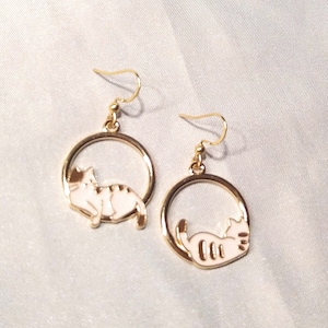 Earrings cats, cute earrings, cat earrings