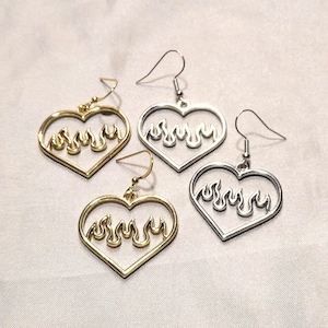 Herz Ohrringe, in gold oder silber, Valentinstag