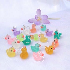 Duckling earrings, funny earrings, cute earrings