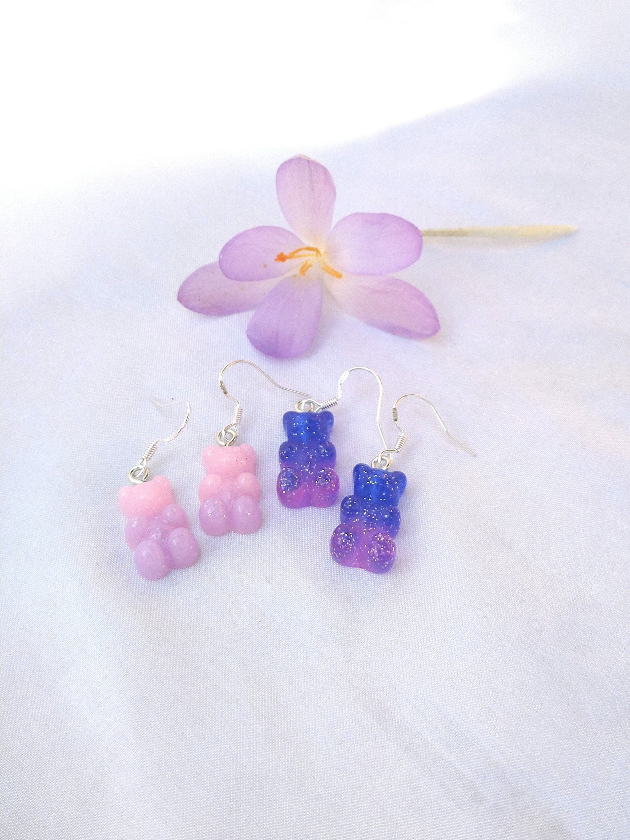 gummy bear earrings, cute earrings