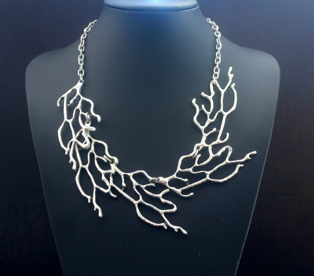 Statement Necklace Chunky, Boho Bib Necklace, Ethnic Jewelry for Women