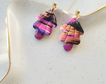 Merle | Polymer clay earrings | Handmade