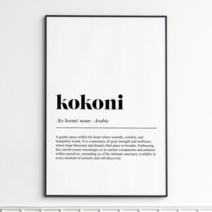 Kokoni Dog Definition Print: Minimalist Dog Lover Wall Art