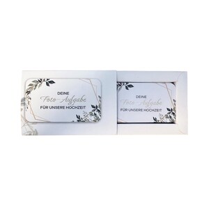 Exklusives Set von 90 Hochzeits-Fotoboxkarten - 84 kreative Aufgaben, 5 personalisierbare Karten - Hochwertige Verpackung - Unvergessliche H