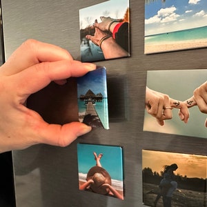 Votre vie en images : lot de 10 magnets photo personnalisés des moments uniques à toucher image 3